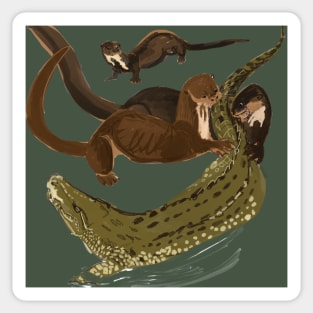 Giant otter Sticker